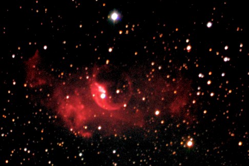 NGC_7635_Bubble_LRGB_20min_bin2x2_2.png - NCG 7635 - Nbuleuse de la Bulle (LRGB 20 min binning 2x2, 5:5:5:5)- LX200GPS f/6.3 - ST-8XME (-10C) - Renens 16/09/2007